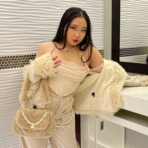 Oh Polly Stylish Cream Women's Top